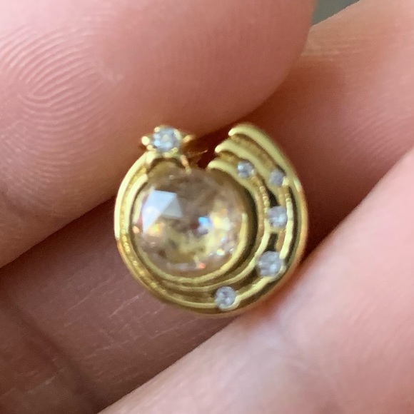 NWOT Gold Sparkling Shooting Star Charm Sterling Silver 925 - Picture 11 of 16